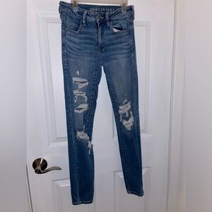 American Eagle Stretch Distressed skinny jeans